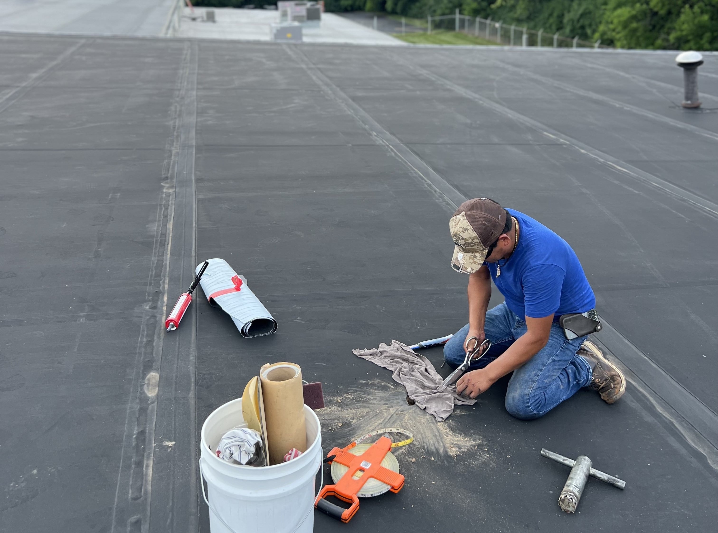 Commercial roof work in Nashville